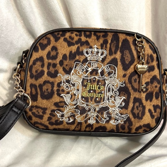 🐆JUICY COUTURE VIRAL NATURAL CHOCOLATE LEOPARD JUICY FOR ALL CROSSBODY BAG🐆NWT - Picture 13 of 13